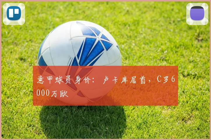 意甲球员身价：卢卡库居首，C罗6000万欧