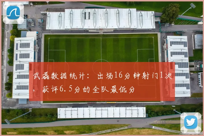 武磊数据统计：出场16分钟射门1次，获评6.5分的全队最低分